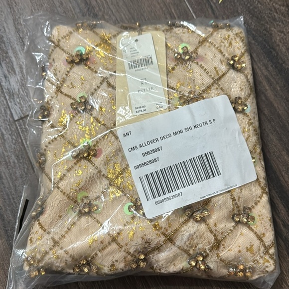 NWT! Anthropologie Let Me Be Crystal-Embellished Mini Shift Dress - Multiple ⚫️🍬 - Picture 11 of 13